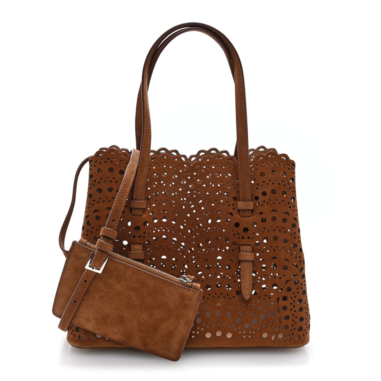 Nubuck Vienne Wave Mina 25 Bag Terre d'Ombre