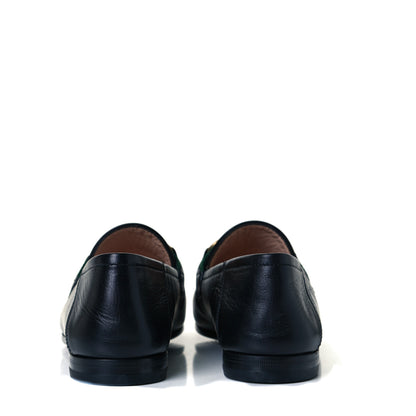 Gucci Malaga Kid Web Womens Horsebit Loafers 36.5 Black 5 of 10