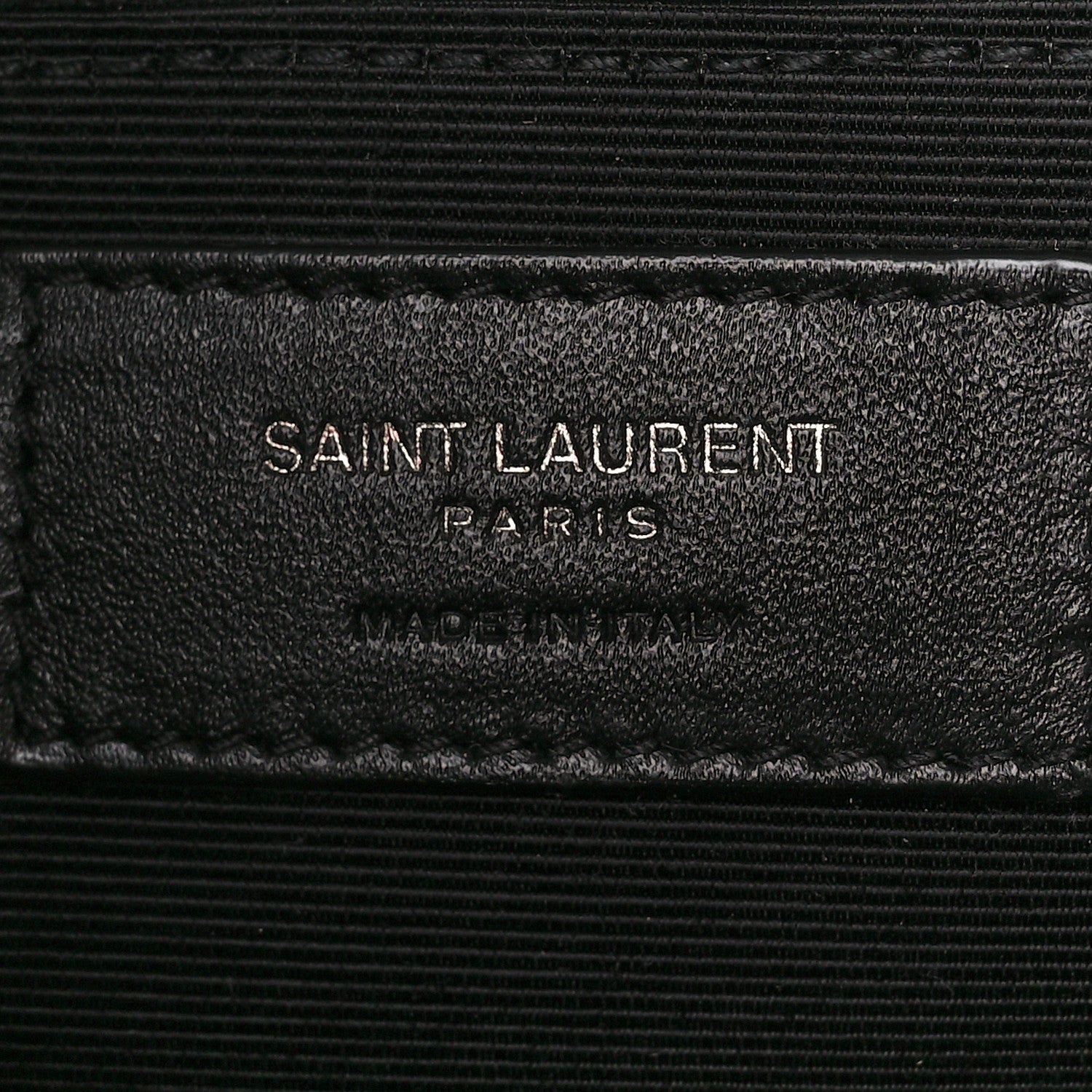 Saint Laurent Grain De Poudre Textured Mixed Matelasse Large Triquilt Monogram Monochrome Satchel Black 7 of 12
