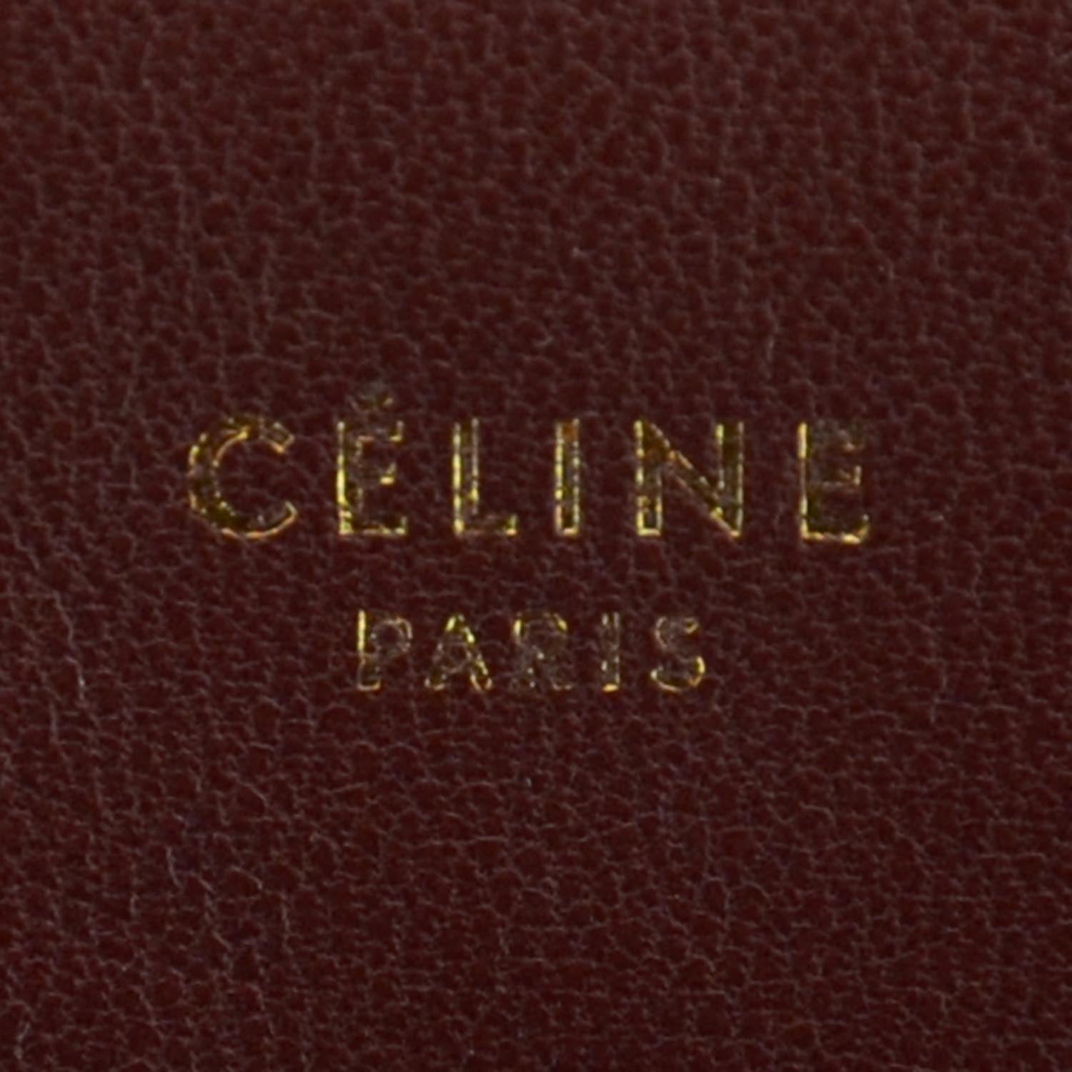 Celine Leather Trio Crossbody Bag Burgundy 5 of 9