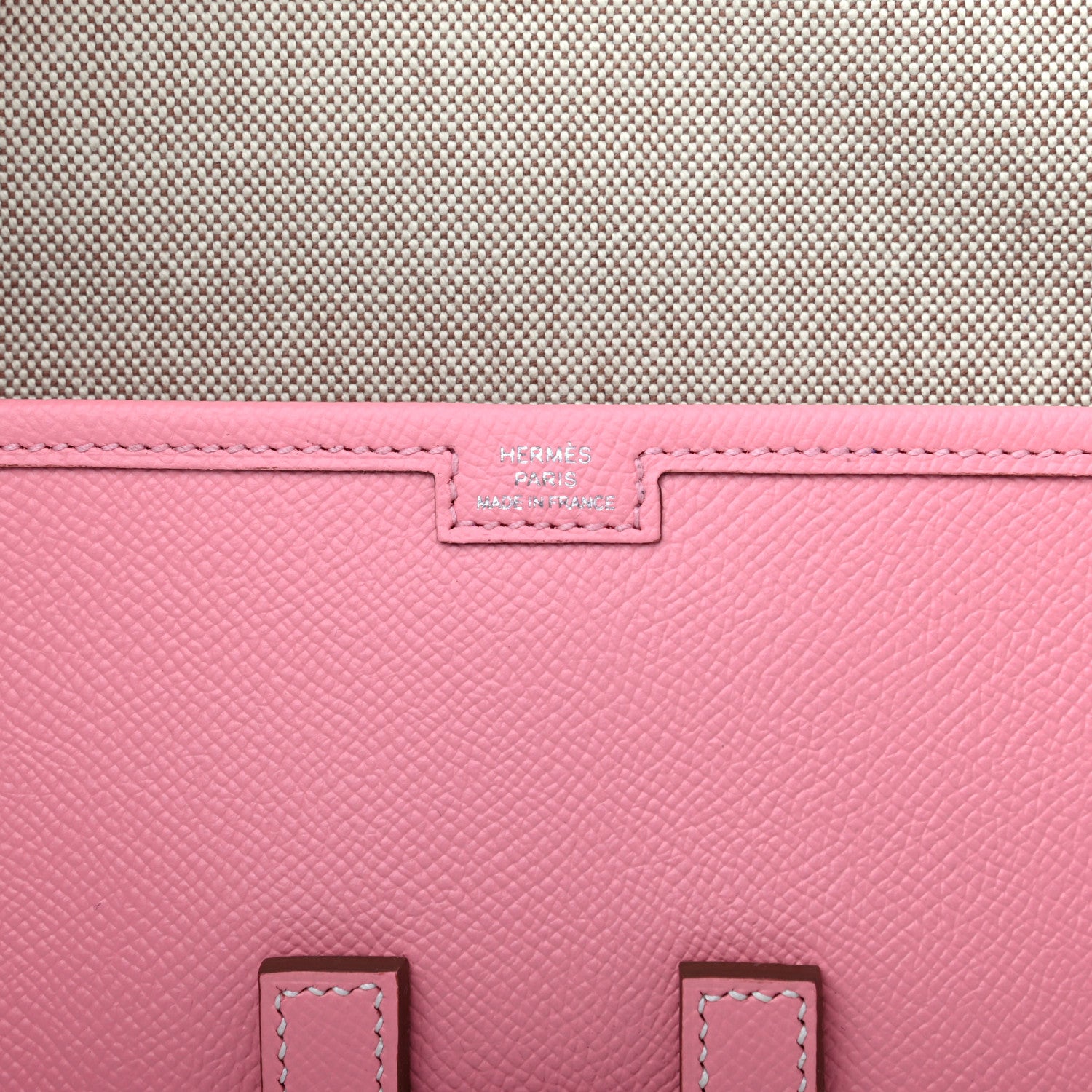 Hermes Epsom Jige PM Clutch Rose Confetti 6 of 7