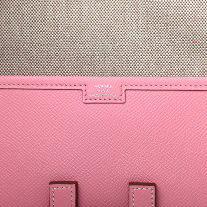 Hermes Epsom Jige PM Clutch Rose Confetti 6 of 7