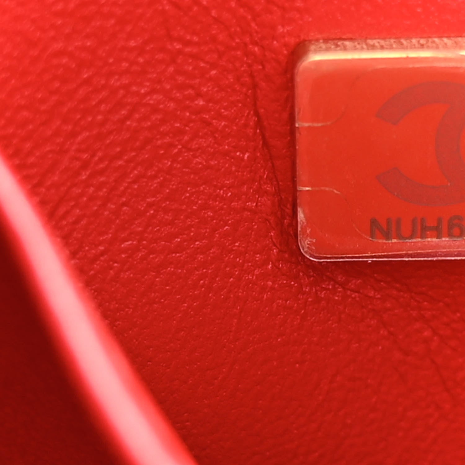 Chanel Caviar Lizard Embossed Quilted Small Coco Handle Flap Red 7 of 15
