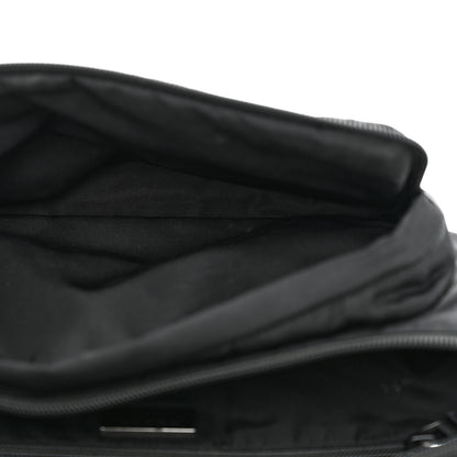 Prada Tessuto Nylon Double Pocket Belt Bag Black 6 of 15