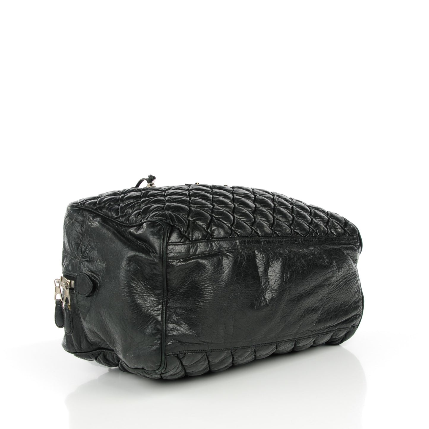 Chevre Quilted Matelasse MM Black