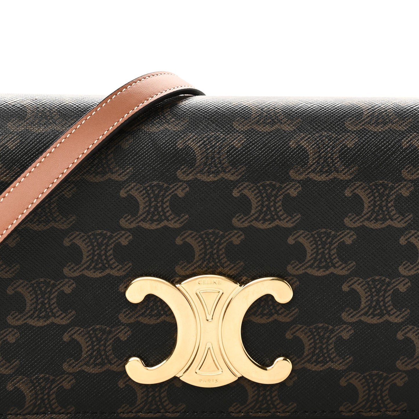 Triomphe Canvas Multipochette Tan
