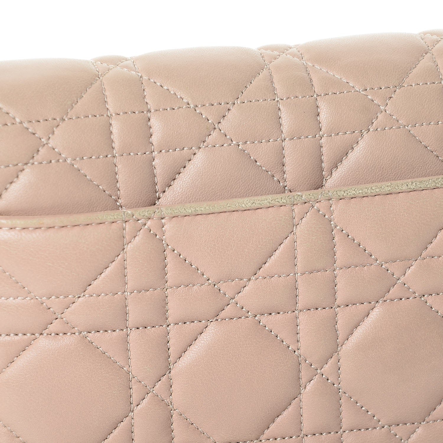 Christian Dior Lambskin Cannage Miss Dior Promenade Pouch Beige 21 of 22