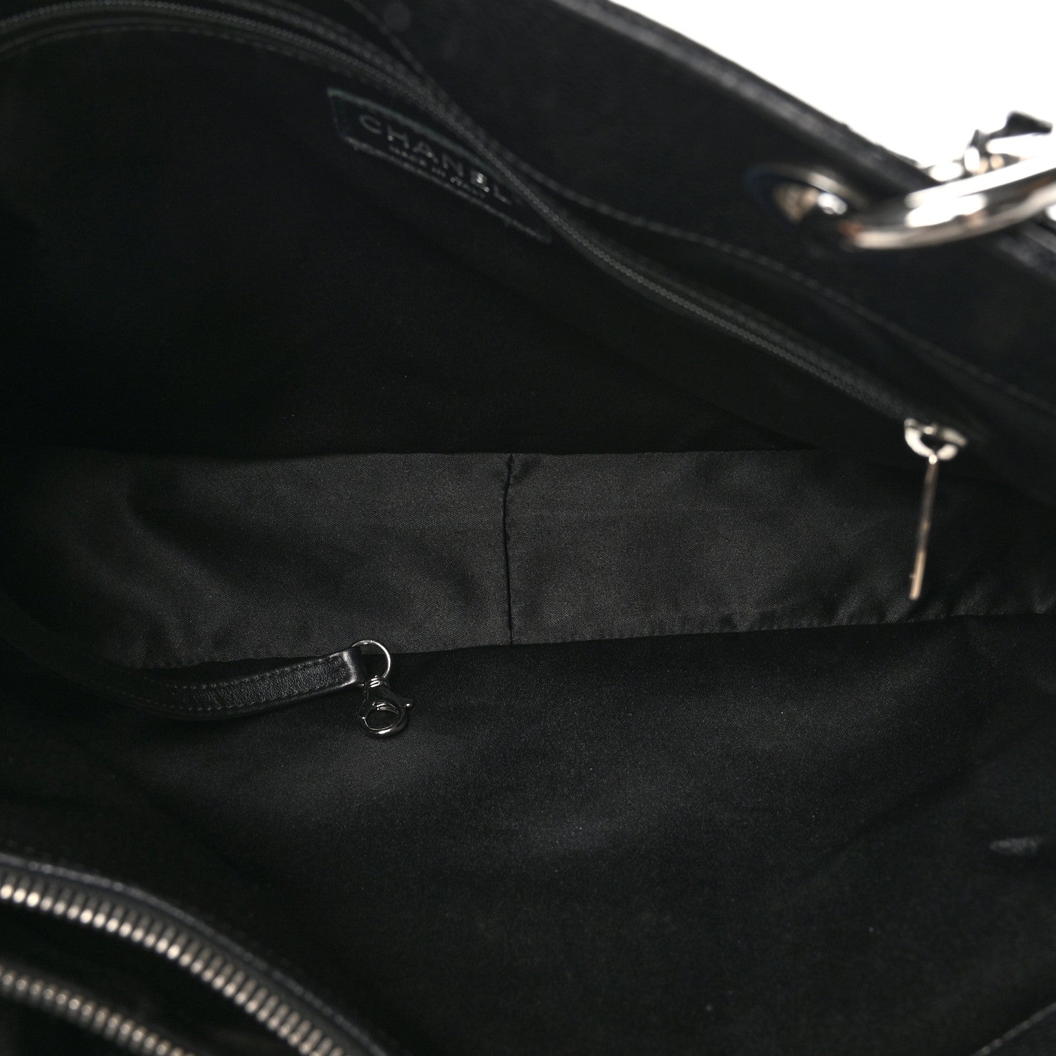 Chanel Caviar Quilted XL Grand Shopping Tote GST Black 6 of 11