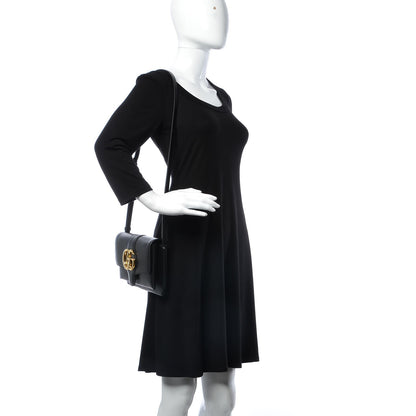 Gucci Vitello Palmellato Lux Small Arli Flap Shoulder Bag Black 2 of 7