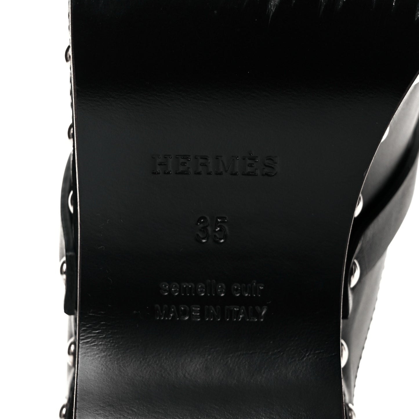 Calfskin Carlotta Mules 35 Black