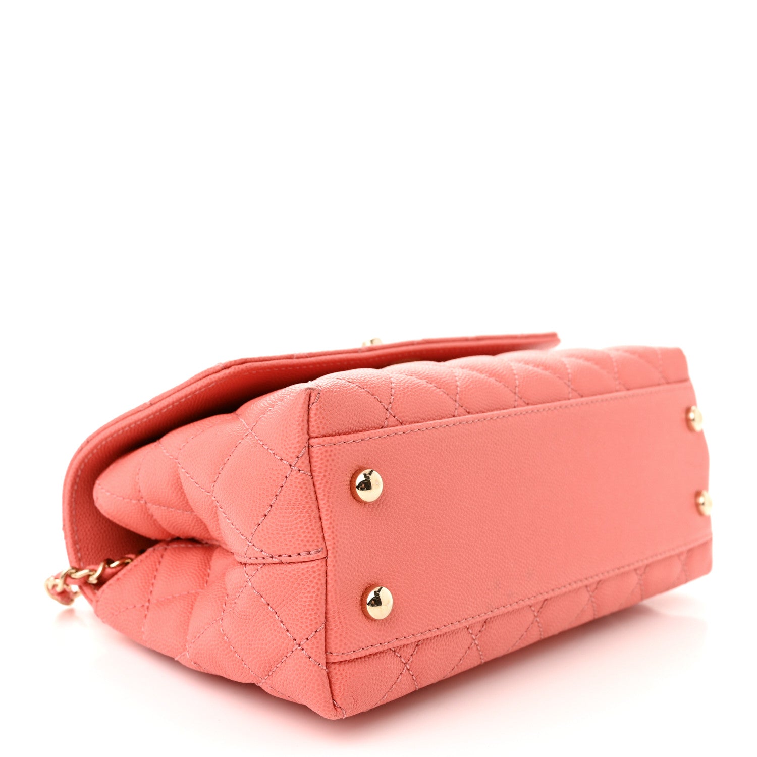 Chanel Caviar Quilted Mini Coco Handle Flap Pink 4 of 11