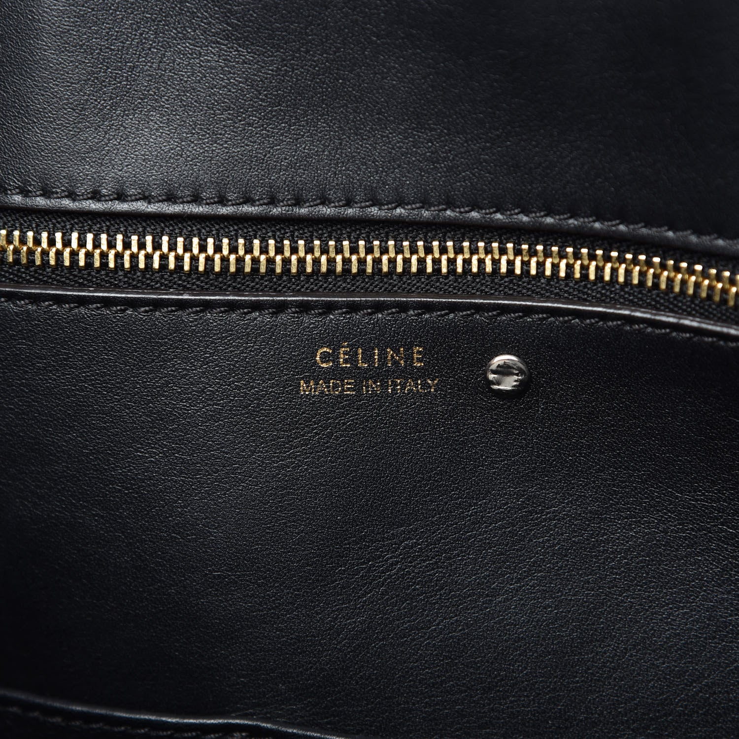 Celine Smooth Calfskin Nubuck Crocodile Embossed Mini Tie Knot Tote Navy 8 of 12