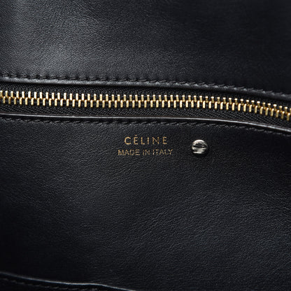 Celine Smooth Calfskin Nubuck Crocodile Embossed Mini Tie Knot Tote Navy 8 of 12