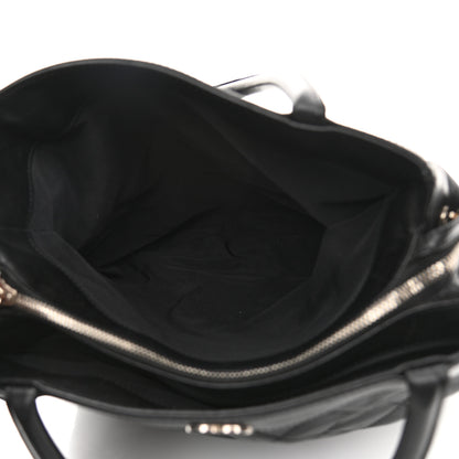 Chanel Lambskin Quilted Shopping Tote Black 4 of 14