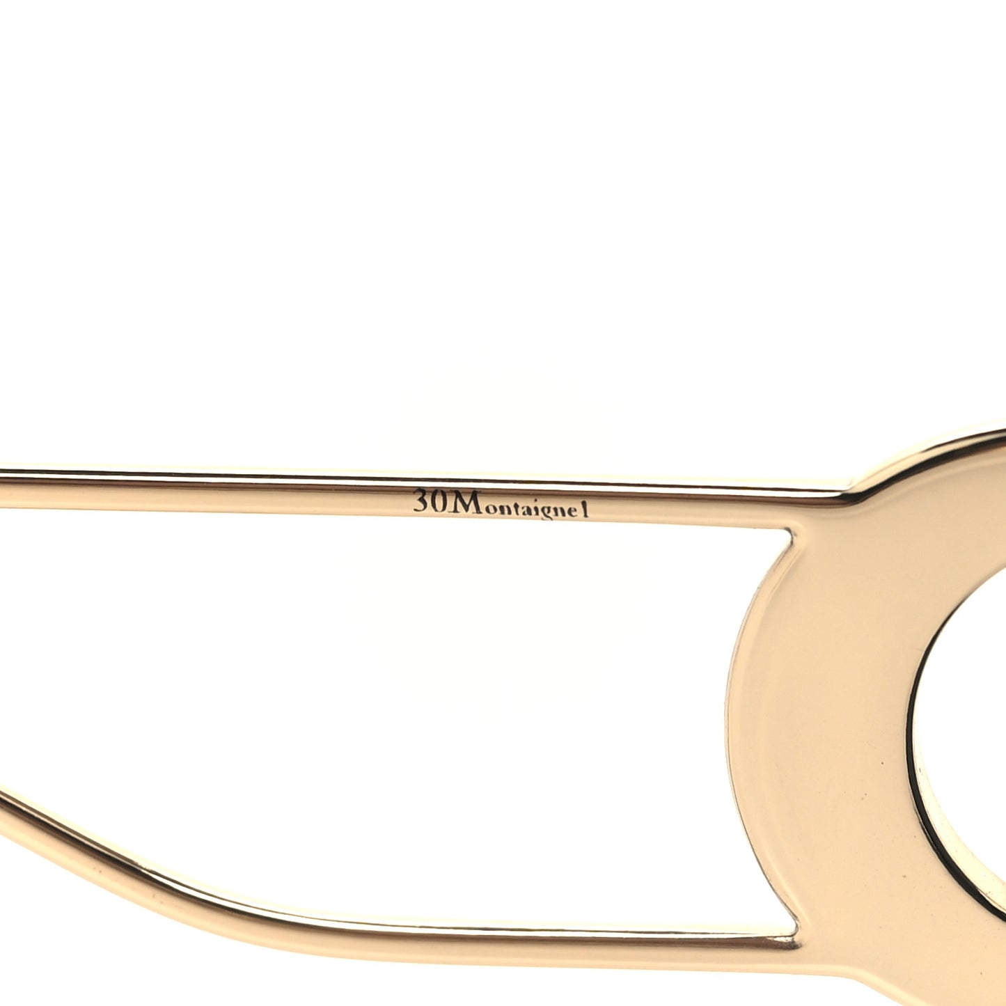 Rectangular 30 Montaigne 1 Sunglasses Black Gold