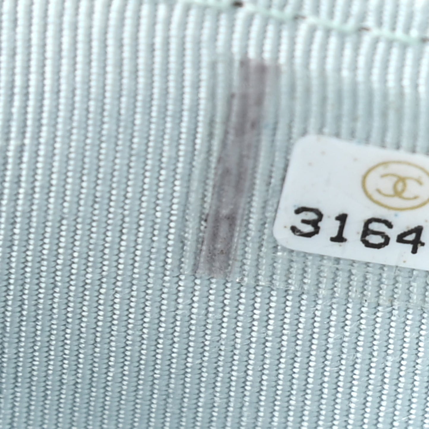 Caviar Quilted Flap Card Holder Wallet Light Blue