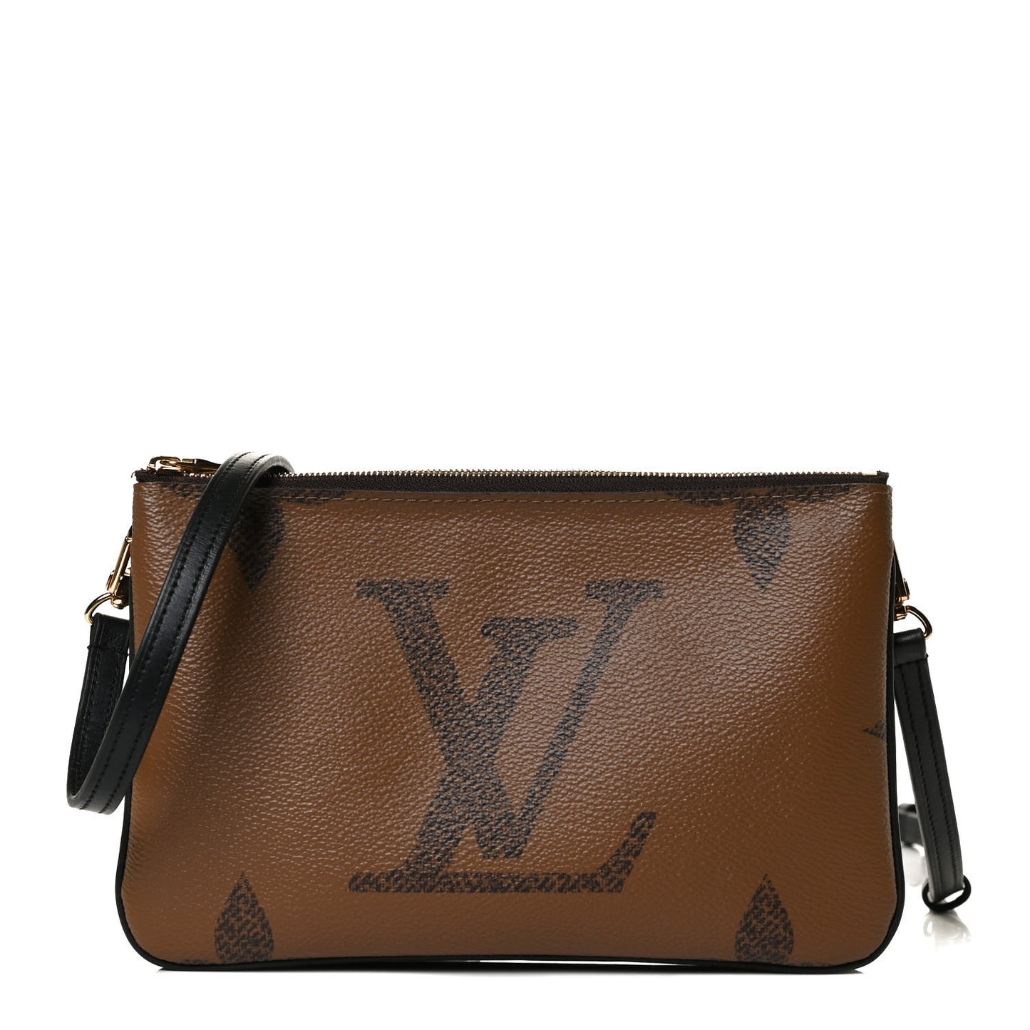 Reverse Monogram Giant Double Zip Pochette