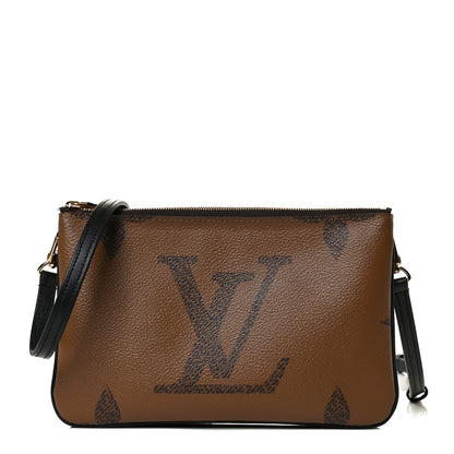 Louis Vuitton Reverse Monogram Giant Double Zip Pochette 1 of 12