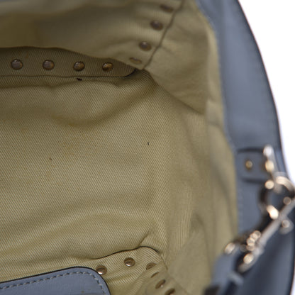 Valentino Garavani Vitello Small Rockstud Tote Grey 10 of 19