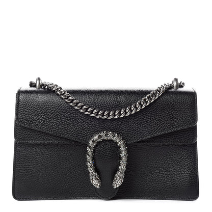 Gucci Pebbled Calfskin Small Dionysus Shoulder Bag Black 1 of 11