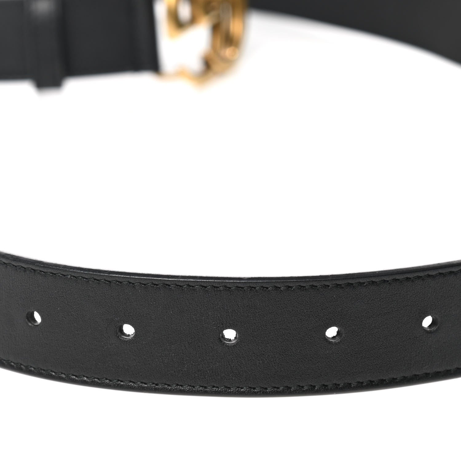 Gucci Calfskin Double G 30mm Belt 85 34 Black 4 of 5