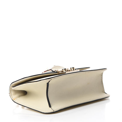 Valentino Garavani Vitello Mini Glam Lock Rockstud Flap White 4 of 12