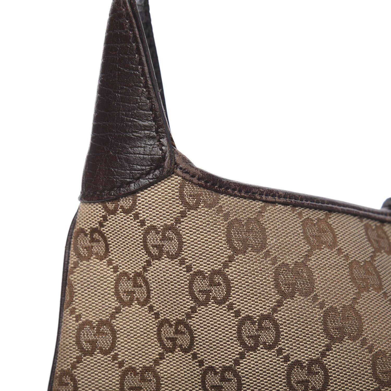 Gucci Monogram Web Jackie O Hobo Dark Brown 13 of 15