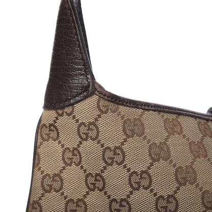 Gucci Monogram Web Jackie O Hobo Dark Brown 13 of 15