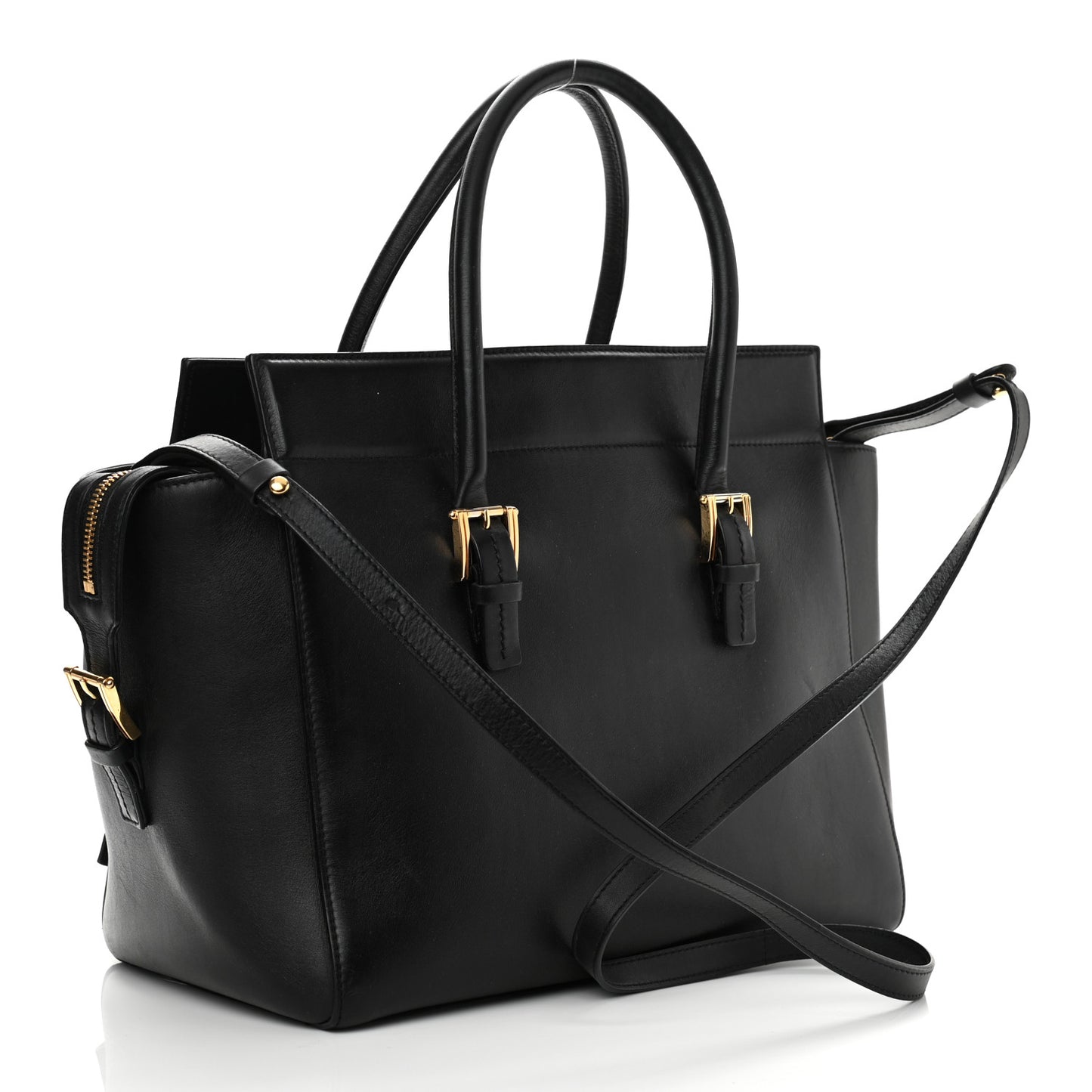 Vitello Calfskin Signature Tote Black