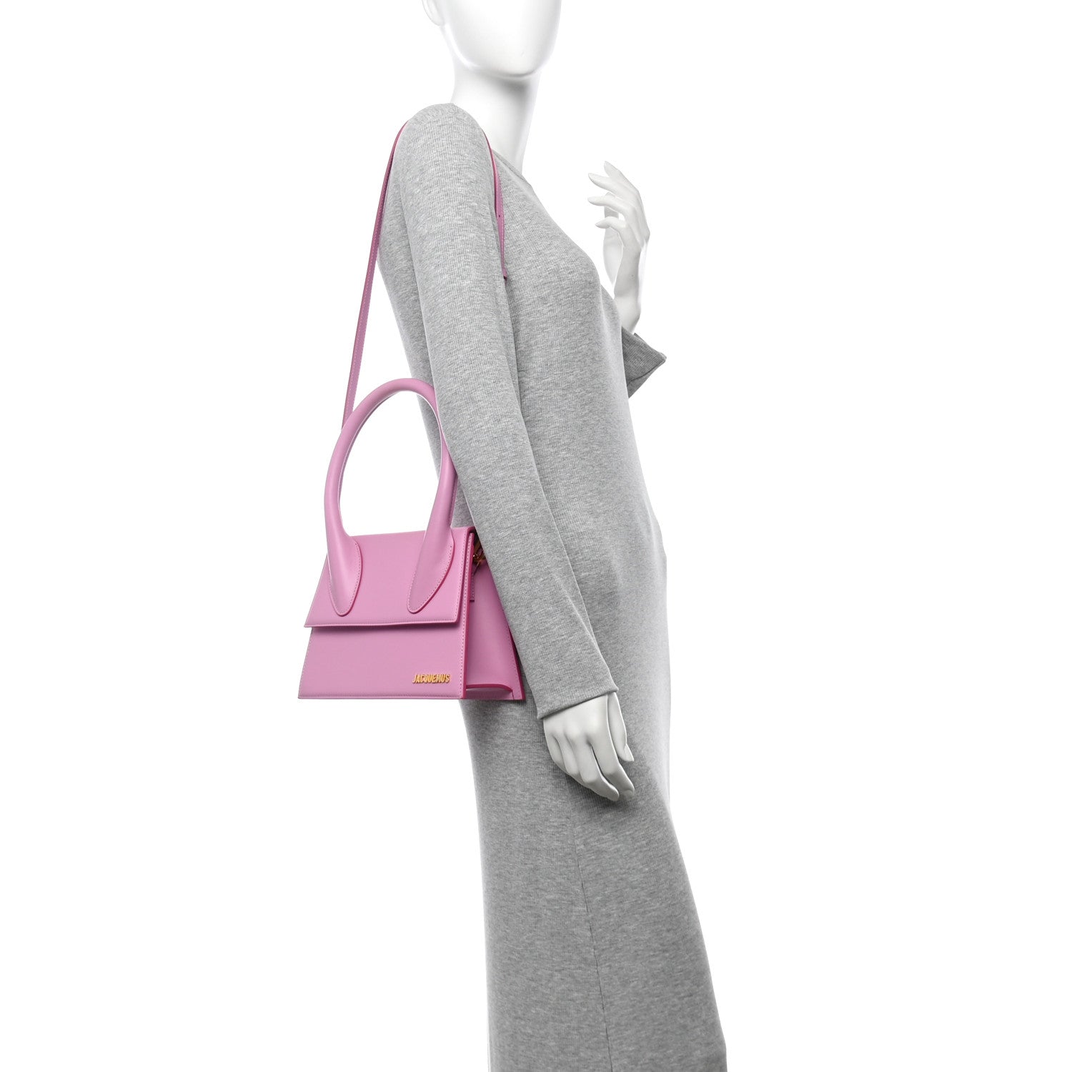 Jacquemus Smooth Calfskin Le Grand Chiquito Light Pink 2 of 9