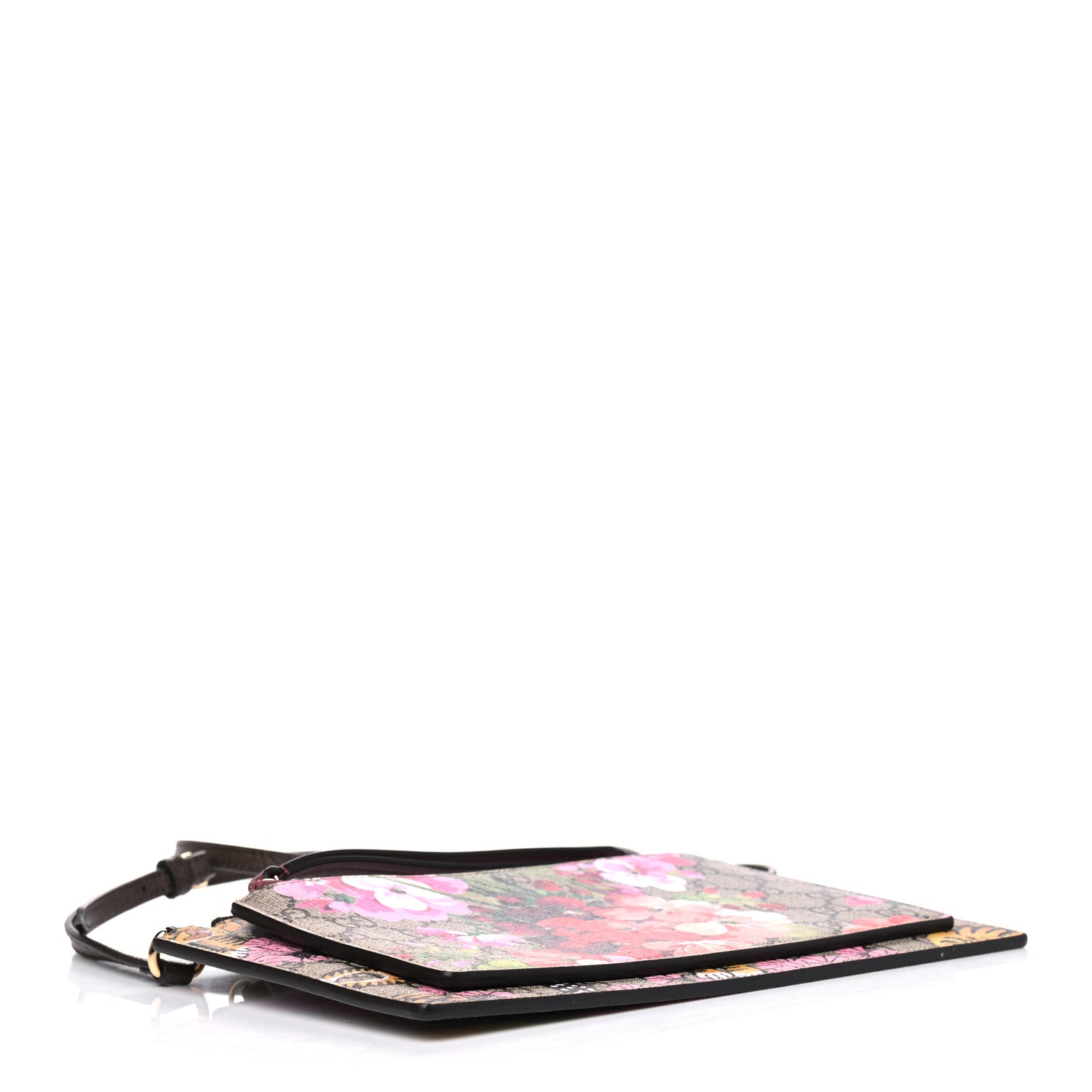 Gucci GG Supreme Monogram Bengal Blooms Shoulder Bag Beige Pink 3 of 5