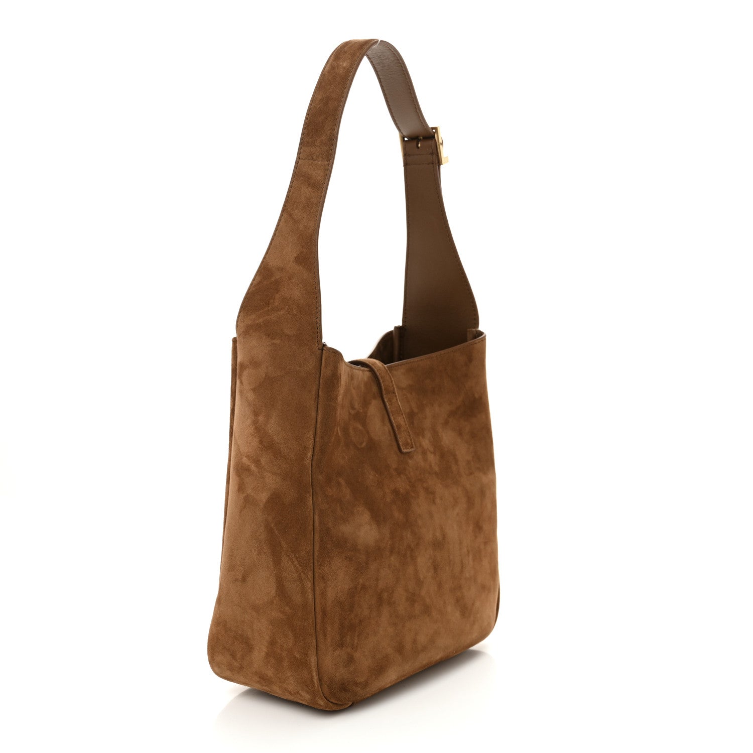 Saint Laurent Suede Small Le 5 A 7 Soft Hobo Caramel Cognac 3 of 10