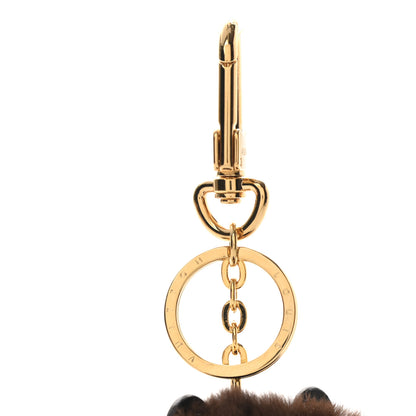 Louis Vuitton Wild Fur Monogram Eye-Trunk Bear Bag Charm 3 of 5