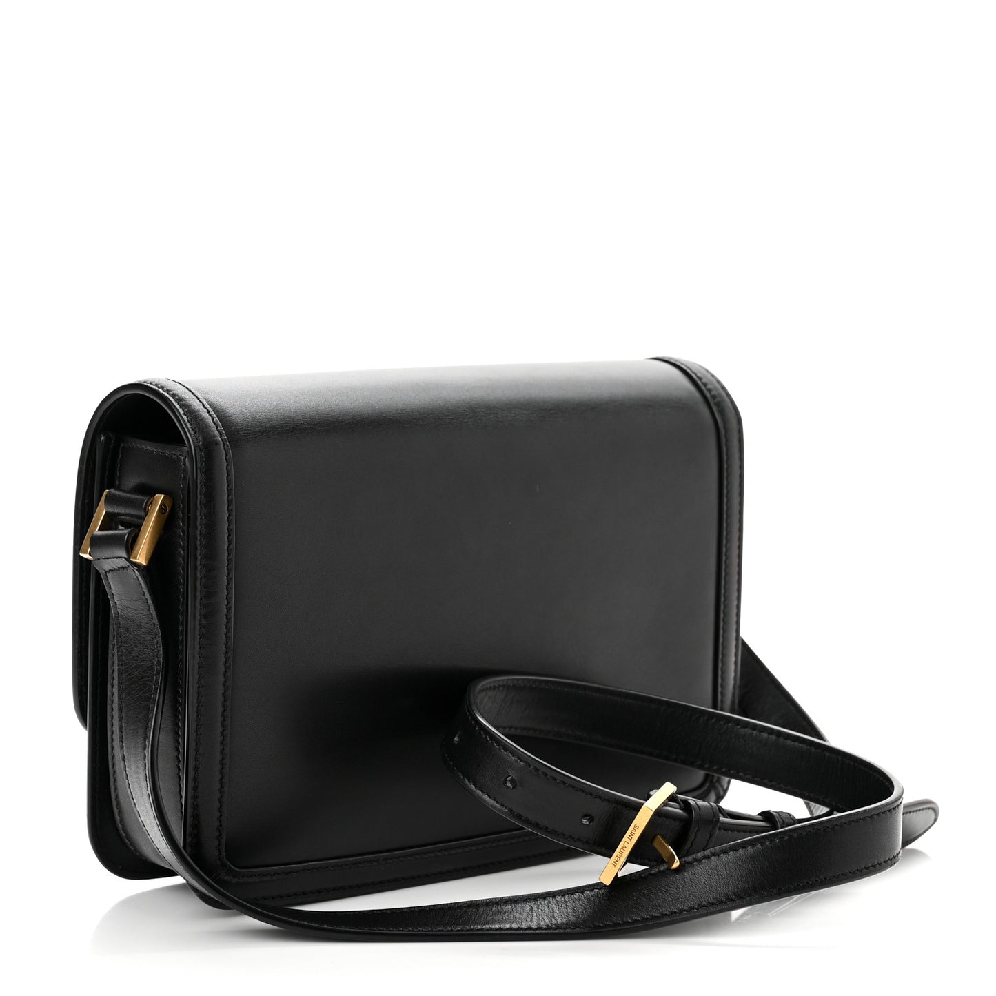 Box Calfskin Monogram Medium Solferino Satchel Black
