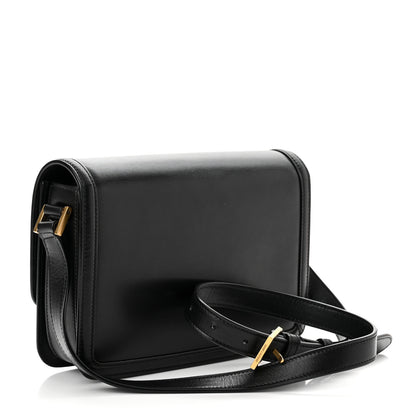 Saint Laurent Box Calfskin Monogram Medium Solferino Satchel Black 3 of 10