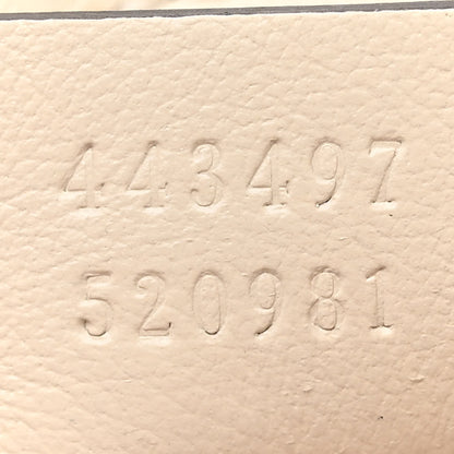 Gucci Vintage Effect Calfskin Matelasse Diagonal Small Torchon GG Marmont Shoulder Bag Blue Agata Mystic White 7 of 11