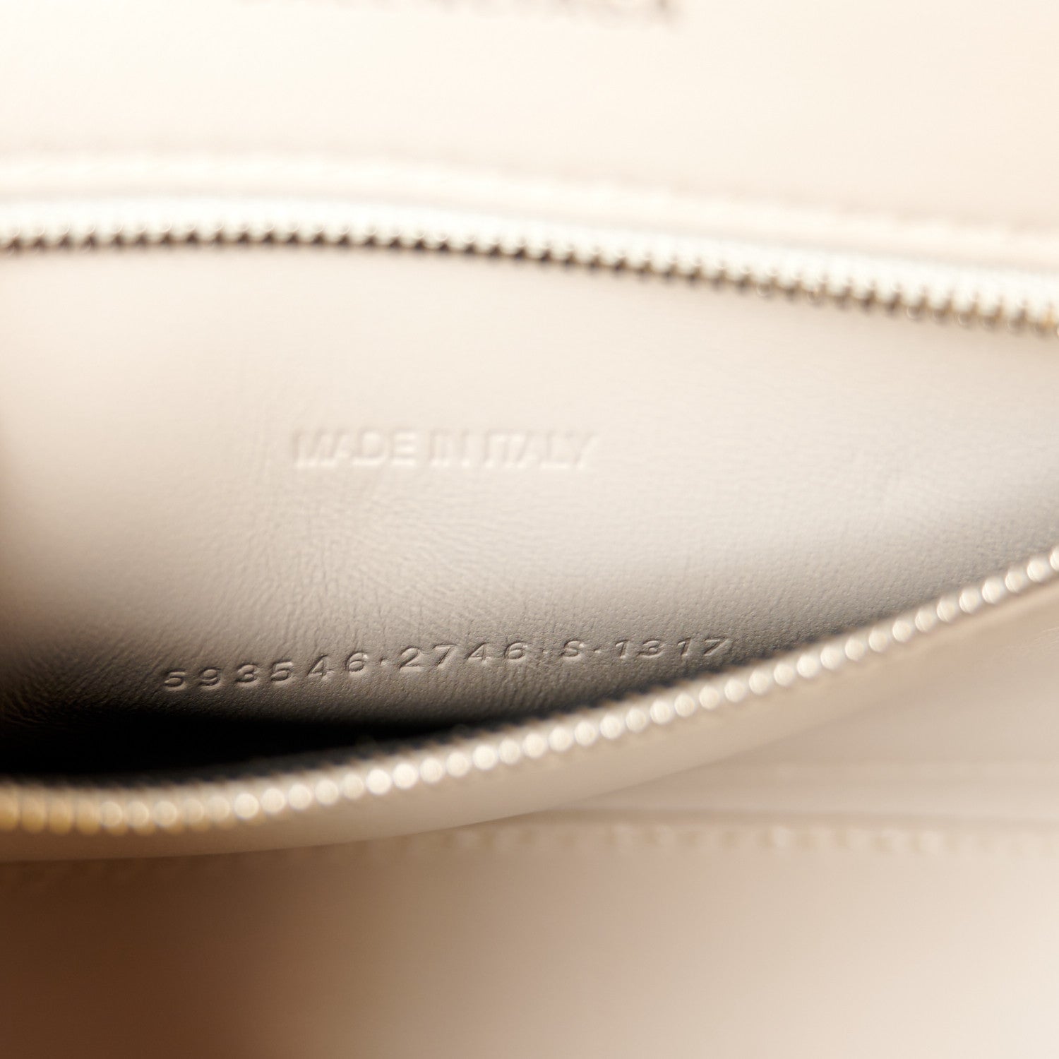 Balenciaga Shiny Calfskin Crocodile Embossed Small Hourglass Top Handle Bag Cold Beige 7 of 10