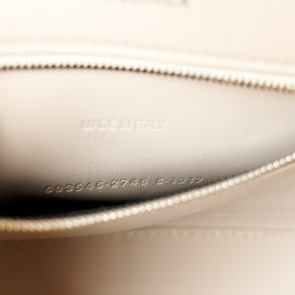 Balenciaga Shiny Calfskin Crocodile Embossed Small Hourglass Top Handle Bag Cold Beige 7 of 10