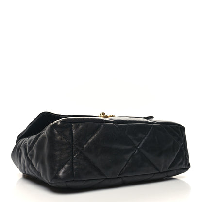 Chanel Lambskin Quilted Large Chanel 19 Flap Black 4 of 11