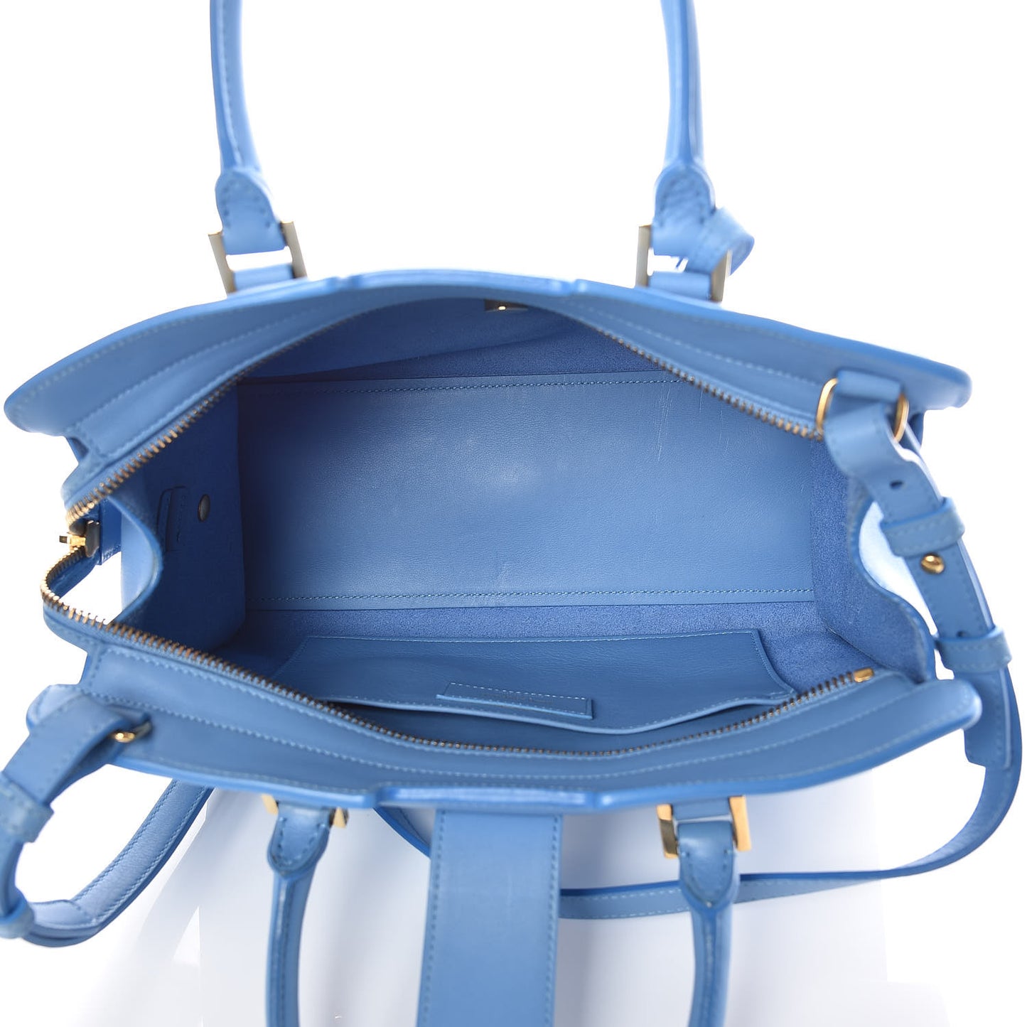 Calfskin Monogram Baby Cabas Blue Glacier