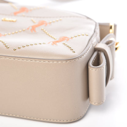 Chloe Smooth Calfskin Little Horses Embroidered Shoulder Bag Pastel Grey 10 of 10