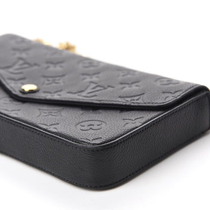 Louis Vuitton Empreinte Pochette Felicie Chain Wallet Black 7 of 12