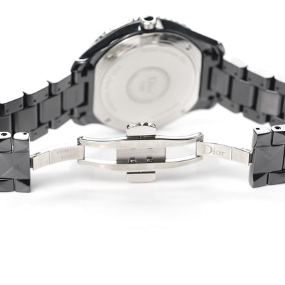 Christian Dior Stainless Steel Ceramic Diamond 38mm Dior VIII Quartz Watch Black 5 of 6