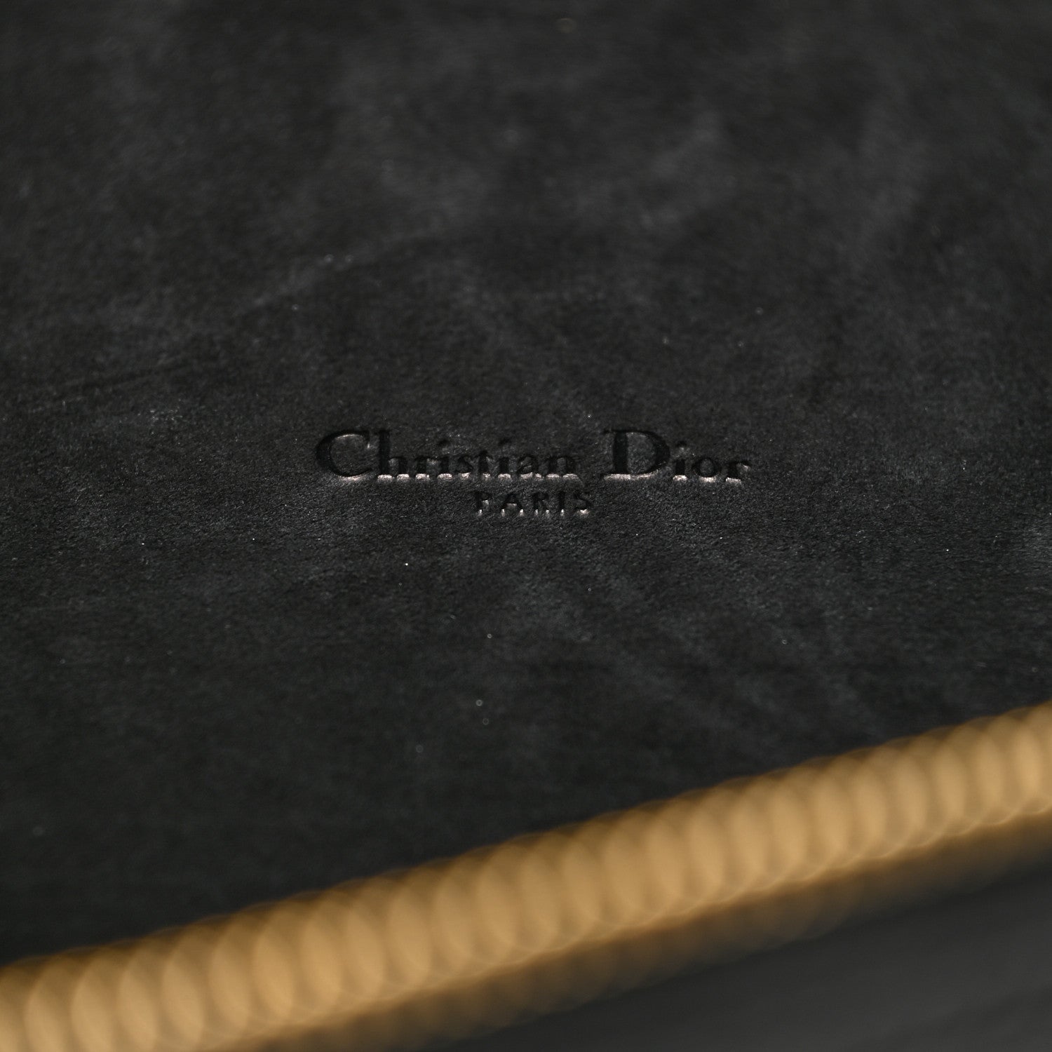 Christian Dior Grained Calfskin Caro Double Pouch Black 6 of 10