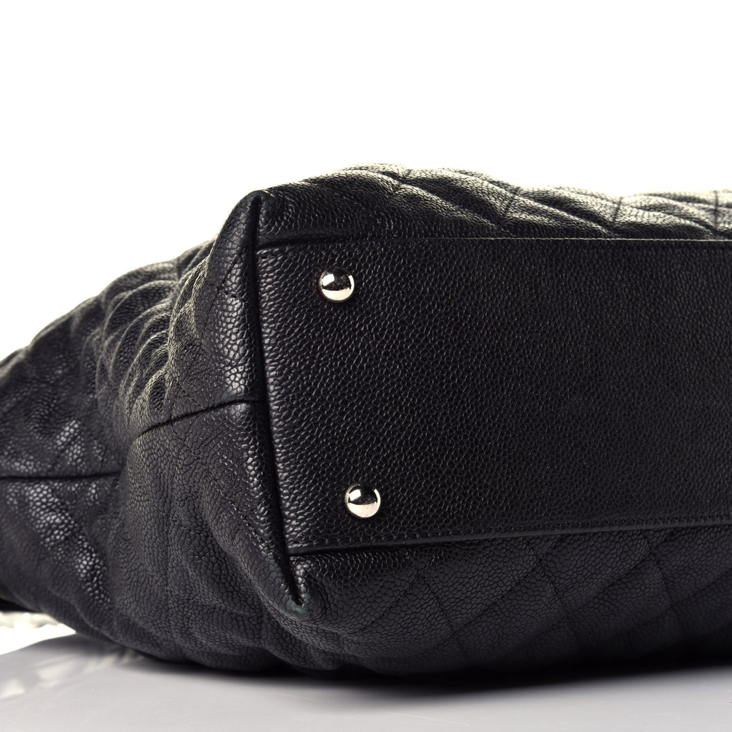 Caviar Quilted French Riviera Hobo Black