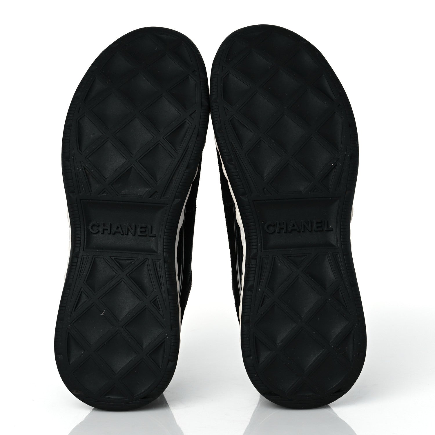 Chanel Velvet Calfskin Mixed Fibers CC Sneakers 40.5 Black 5 of 8