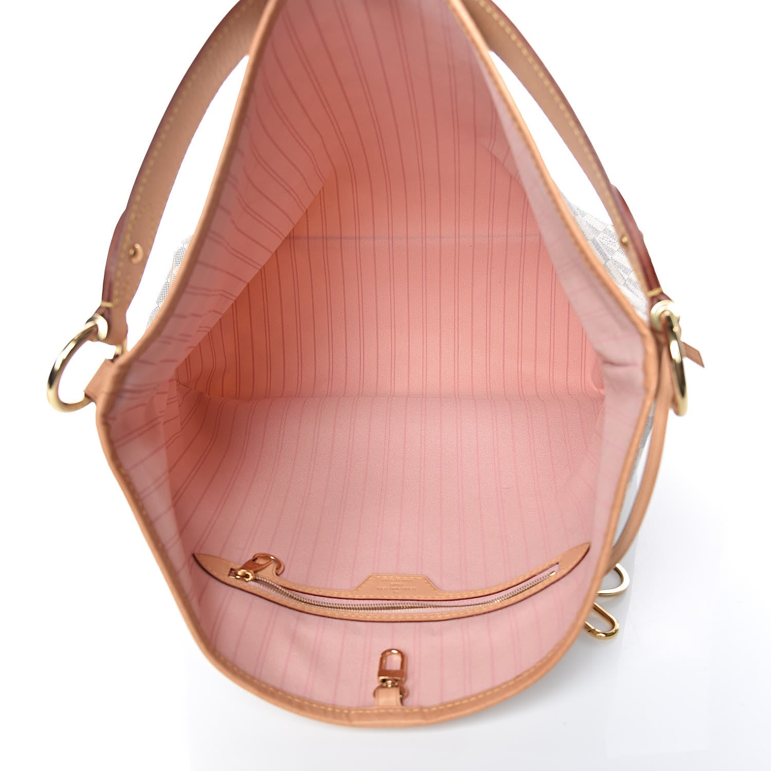 Louis Vuitton Damier Azur Delightful MM Rose Ballerine 5 of 11