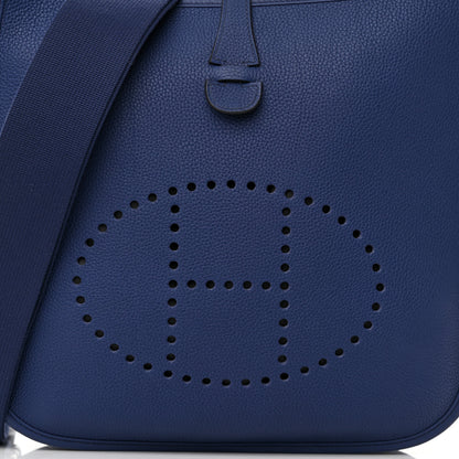Hermes Taurillon Maurice Evelyne III PM Bleu Saphir 8 of 13
