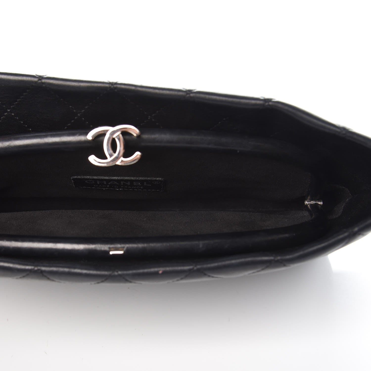 Chanel Lambskin Quilted Clutch Black 7 of 10