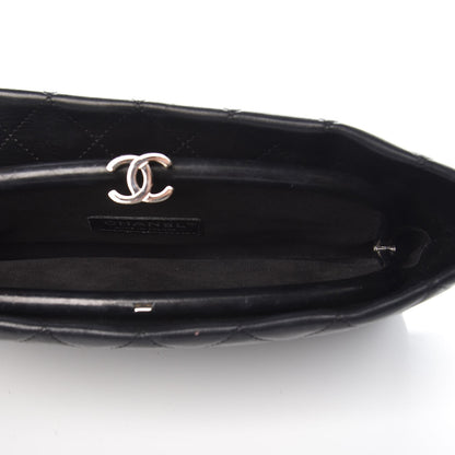 Chanel Lambskin Quilted Clutch Black 7 of 10